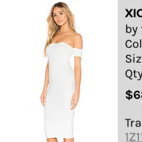 Off the shoulder white dress - Picture 2 of 6